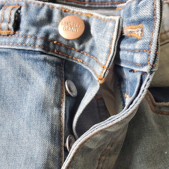 Hustle Gang Whiskey Throttle Spray Paint Jeans. Sz. 34. - Picture 8 of 16